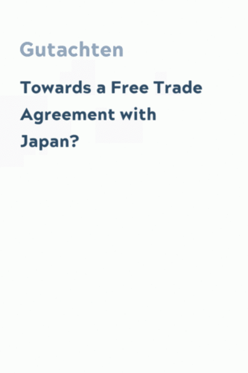 Towards a Free Trade Agreement with Japan?
