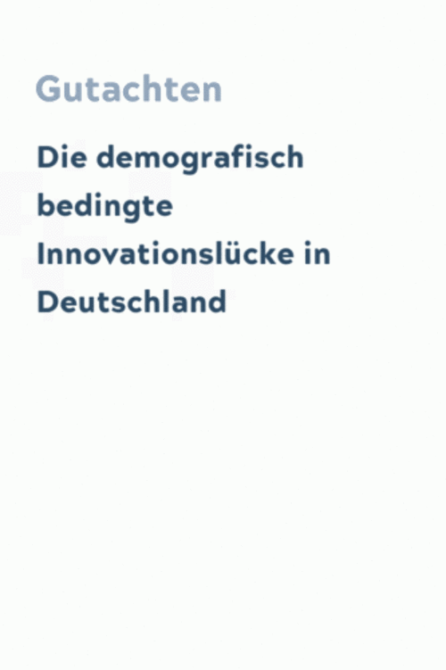 Die demografisch bedingte Innovationslücke in Deutschland