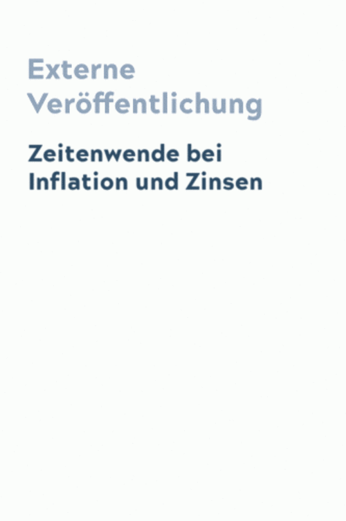Zeitenwende bei Inflation und Zinsen