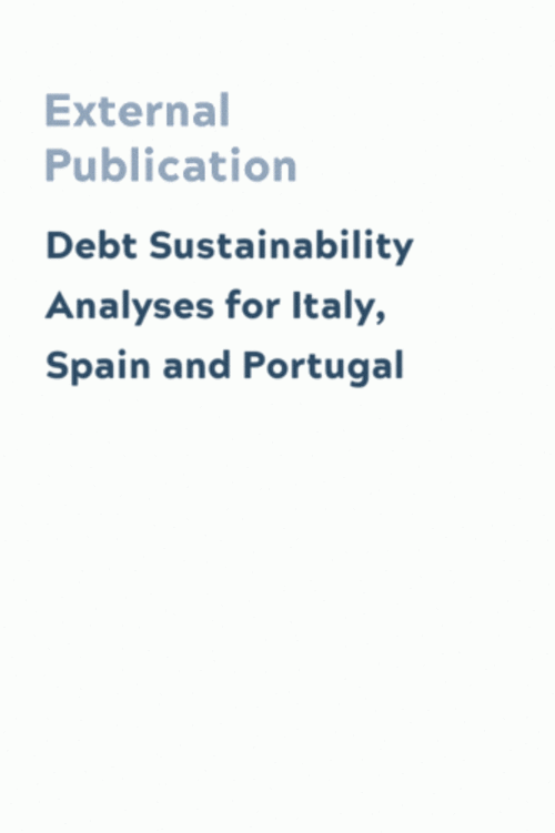 Debt Sustainability Analyses for Italy, Spain and Portugal