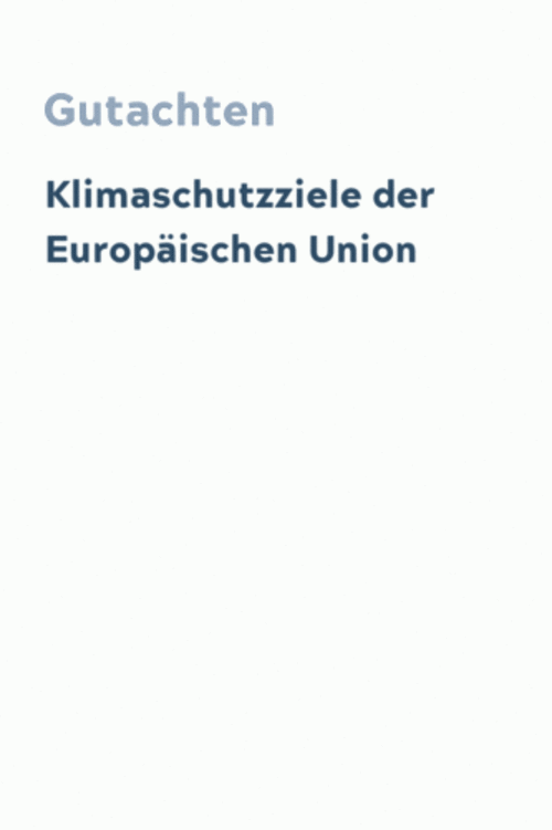 Klimaschutzziele der Europäischen Union