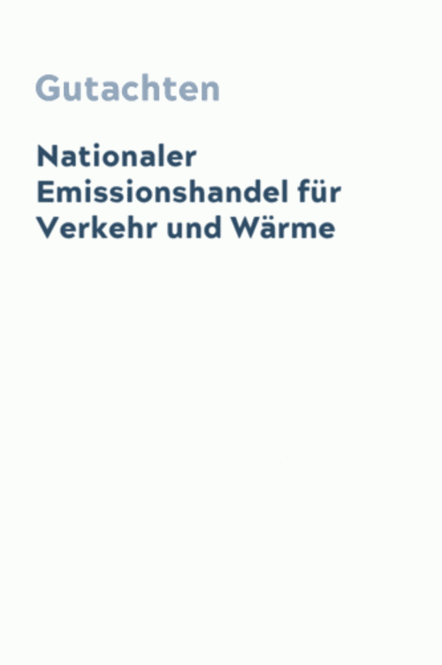 Nationaler Emissionshandel für Verkehr und Wärme